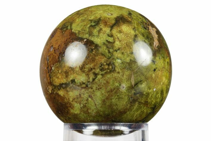 Polished Green Opal Sphere - Madagascar #246411